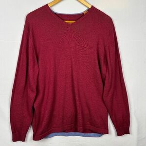 Tommy Bahama Men Cotton/Cashmere LongSleeve Sweater Sz M Pullover Breathable Lux